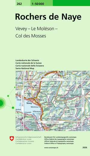 Swisstopo | 262 Rochers de Naye - • WEBER VERLAG