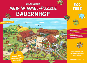 Celine Geser | Mein Wimmel-Puzzle Bauernhof - • WEBER VERLAG