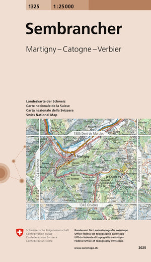 Swisstopo | 1325 Sembrancher - • WEBER VERLAG