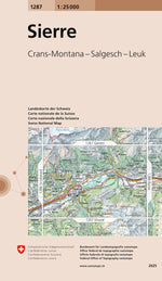 Swisstopo | 1287 Sierre - • WEBER VERLAG