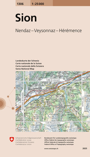 Swisstopo | 1306 Sion - • WEBER VERLAG