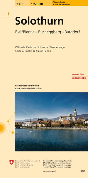Swisstopo | 233T Solothurn Wanderkarte - • WEBER VERLAG