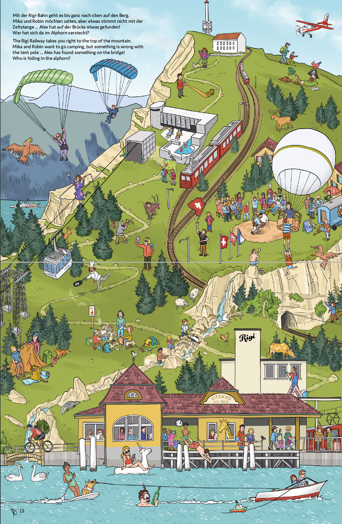 Tobias Sturm | Mein Wimmelbuch Vierwaldstättersee / Lake Lucerne - • WEBER VERLAG