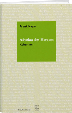 Frank Nager: Advokat des Herzens - WEBER VERLAG