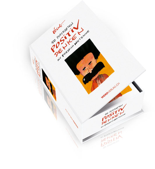 Postkartenbox «Positiv denken» mit Friedrich Nietzsche - WEBER VERLAG