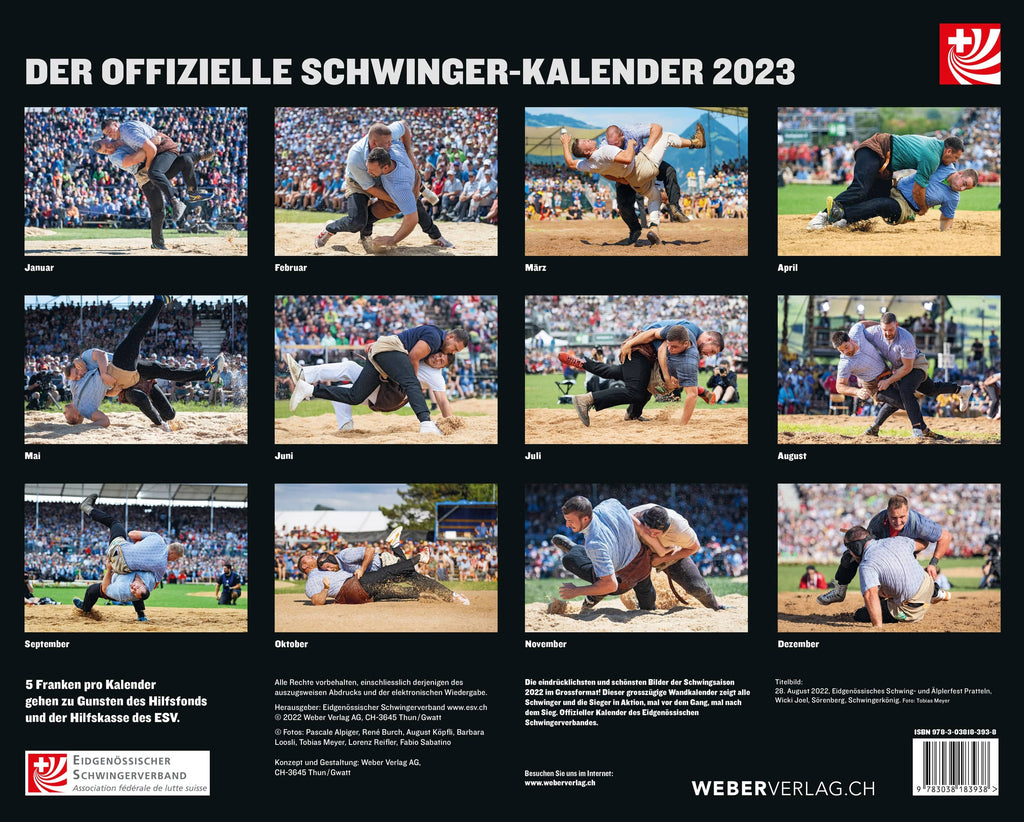 Offizieller Schwinger Kalender 2023 - WEBER VERLAG